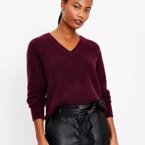 LOFT Long Sleeve V-Neck Lightweight Sweater New With Tags